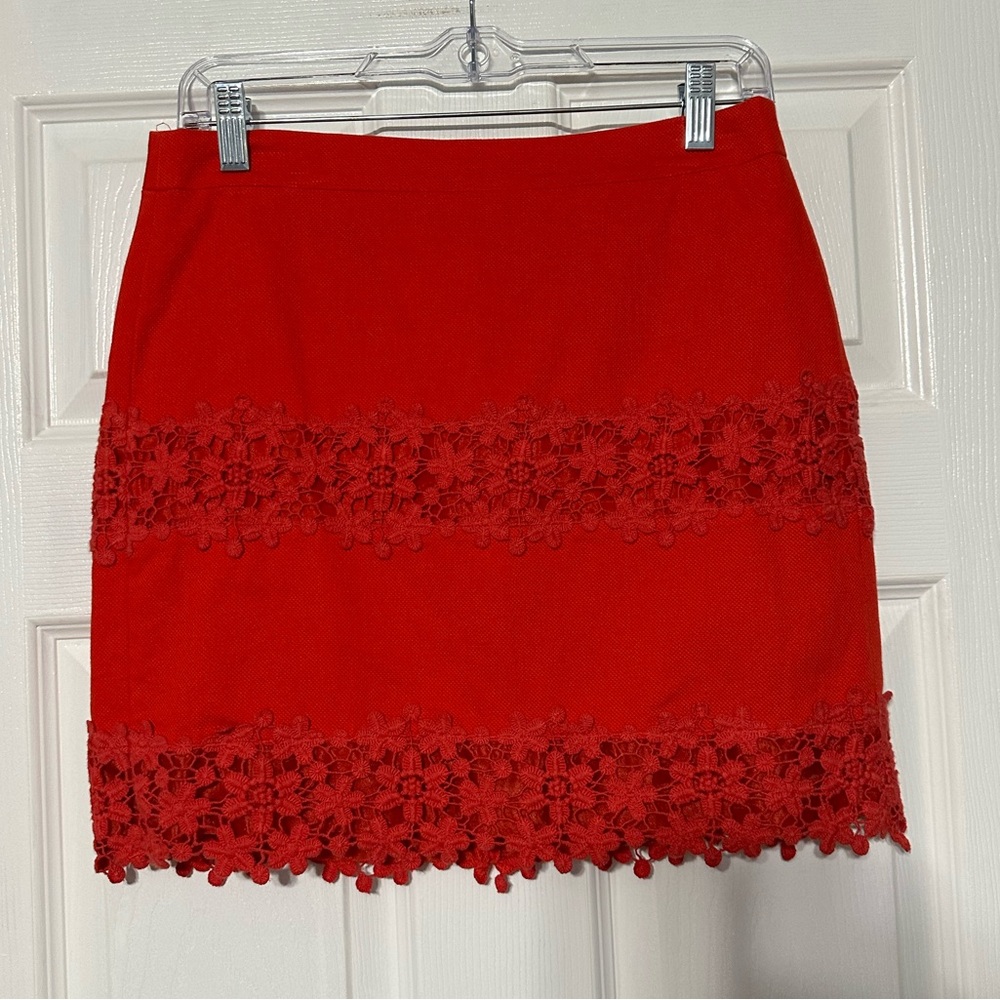 J. Crew Daisy Lace Mini Skirt